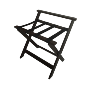 Apoyamaletas Plegable en Madera con Respaldo